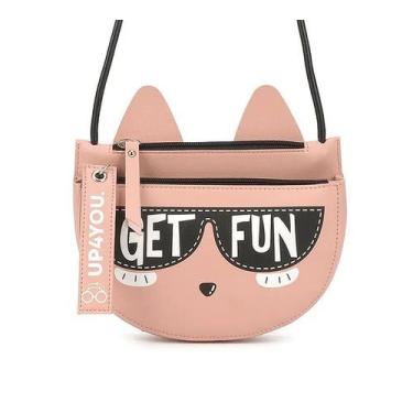 Imagem de Bolsa feminina transversal gatinho up4you bu78254 nude