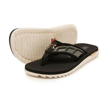 Imagem de Chinelo Kenner Kivah Full Force Gold Preto Branco, 40