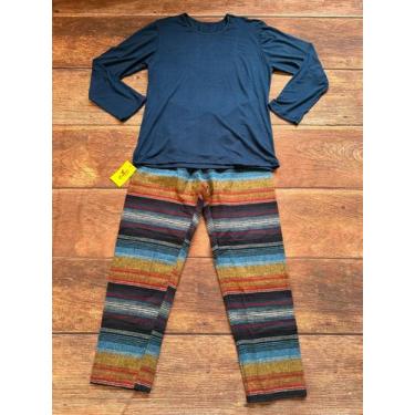 Imagem de Pijama Longo De Frio Feminino Adulto Manga Inverno - Organiky, P, Pret