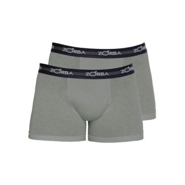 Imagem de Kit com 2 Cuecas Boxer Zorba 702, Chumbo, P