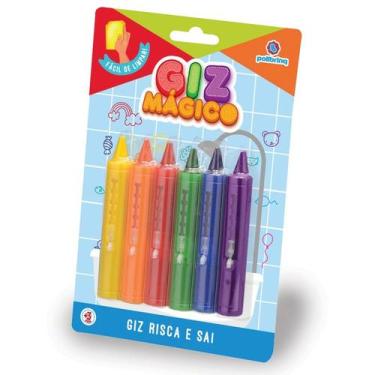 Imagem de Giz mágico - giz de banho - giz risca e sai - polibrinq