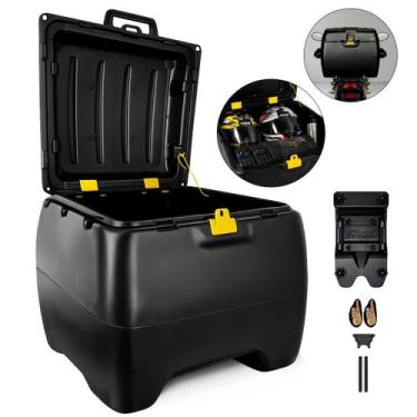Imagem de Kit Baú 160 Litros Com Suporte Universal Icbras Para Moto Motoboy Deli