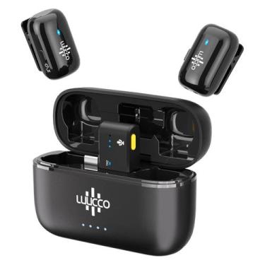 Imagem de Microfone Lapela Duplo Sem Fio Luucco Minipods Para Gravação De Vídeo