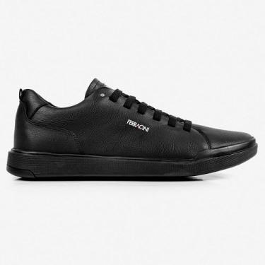 Imagem de Sapatênis de Couro Ferracini Star 1065E Preto Masculino, 38