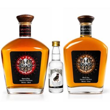 Imagem de Kit Rum Spiced E Black - Ganhe De Brinde Mini Gin - Master Distillery