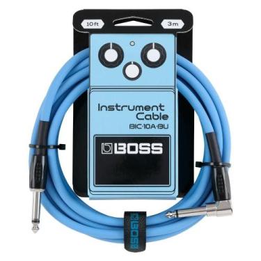 Imagem de Cabo Instrumentos P10/P10L 3 metros Boss BIC-10A-BU Azul