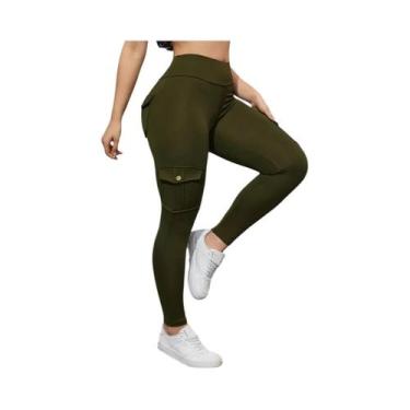 Imagem de Leggings Femininas Elásticas Com Efeito Levanta Bumbum, Estampadas Com