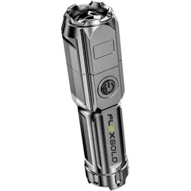 Imagem de Lanterna Led Recarregável 3 Modos Iluminação Com Zoom - FLEX