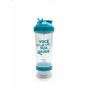 Imagem de Coqueteleira Premium 2 Doses (700ml) - Cor: Azul Claro - Equaliv