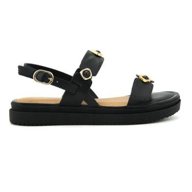 Imagem de Sandalia Dakota Original Moda Plataforma Papete Feminino 702, 35, Pret