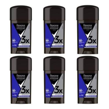 Imagem de Desodorante Rexona Clinical Clean Creme 58g kit c/06