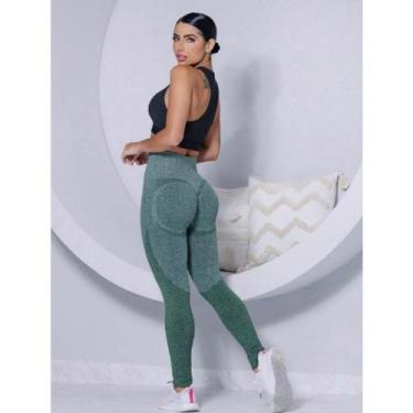 Imagem de Calça Legging Levanta Bumbum Cintura Alta Push Up Yoga Academia - Fash