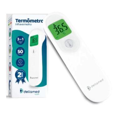 Imagem de Termômetro Digital De Testa Sem Contato Infravermelho Dellamed ORIGINA