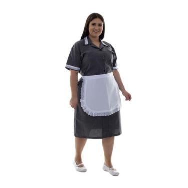 Imagem de Plus Size - Kit com 2 Vestidos em Tecido Algodão Com Avental para Cope