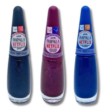 Imagem de Kit Esmalte Impala Maratonando Com a Netflix 3 Cores