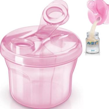 Imagem de Pote Porta Dosador De Leite Em Pó Bebê Fórmula C Divisórias - Philips 