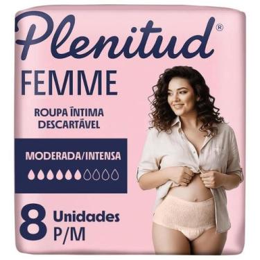 Imagem de Roupa Intima Descartavel Plenitud Femme P/M com 8 unidades