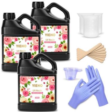 Imagem de Resina UV YIEHO 1500 g Transparente de Cura Rápida