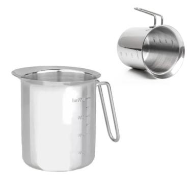 Imagem de Jarra Inox Medidora Graduada Até 1000ml Com Alça Kehome