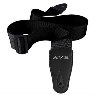 Imagem de Correia Alça Preta P/Instrumentos Cordas Violão Guitarra Baixo