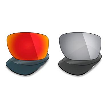 Imagem de Mryok 2 pares de lentes polarizadas de substituição para óculos de sol Oakley Turbine – opções