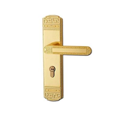 Imagem de Fechadura de porta estilo chinês retrô de liga de zinco fechadura antifurto para porta de segurança e quarto