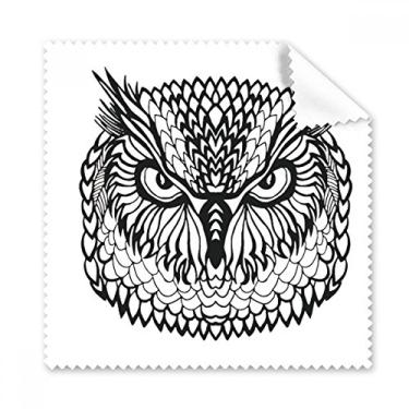 Imagem de Pano de limpeza para limpeza de tela de telefone com desenho de coruja e pássaro com olhos grandes, 5 peças