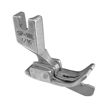 Imagem de Pé Calcador Pesponto Lado Esquerdo Guia 1/16 Reta Industrial