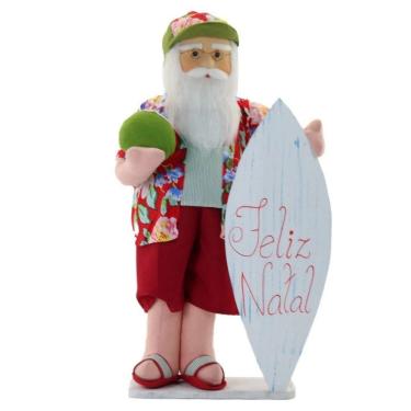 Imagem de Boneco Natal Papai Noel Surfista Natalino 80cm