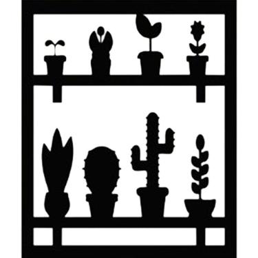 Imagem de Quadro decorativo cactos e suculentas