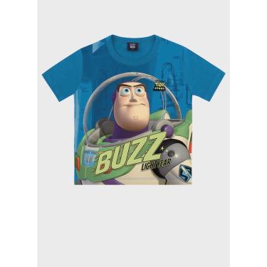 Imagem de Camiseta infantil Menino Toy Story Buzz Azul - Fakini