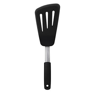 Imagem de OXO Espátula de omelete flexível de silicone Good Grips, preto