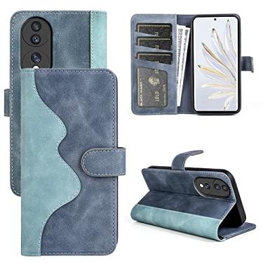 Imagem de HONGYAN Capa de telefone Para Honor 70 Stitching Horizontal Flip Leather Phone Case Capa protetora