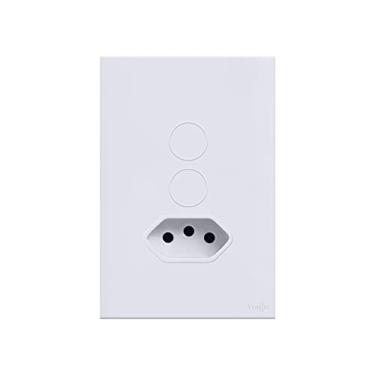 Imagem de Lumenx Interruptor WiFi Touch 2 Botões Tomada 20A Alexa Branco
