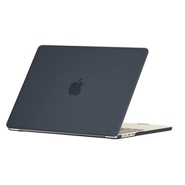 Imagem de Whitegoose Para MacBook Air 13.6 Polegadas (M2) Case A2681,Capa Plástica Rígida Cas, Fosco (Preto)