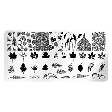 Imagem de Modelo De Unha Padrão De Carimbo De Unha Textura Textura Modelo De Impressão Ferramenta De Estampagem De Unhas Para Manicure Salon Home Halloween Natal