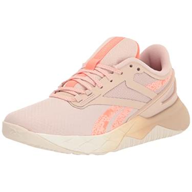 Imagem de Reebok Tênis feminino Nanoflex Tr Cross Trainer, Ecru/Canyon macio/laranja flare, 5.5