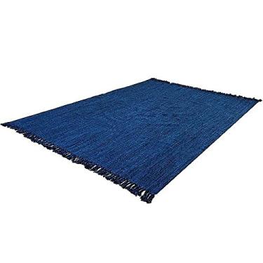 Imagem de Tapete Grande para Sala e Quarto Retangular 2,00 x 1,50 Cor:Azul Mesclado