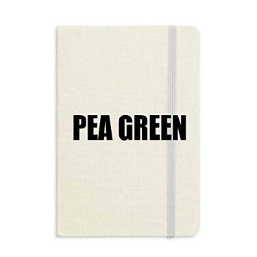 Imagem de Caderno com nome de cor verde ervilha capa dura diário clássico presente A5
