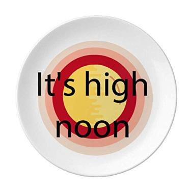 Imagem de Its High Noon Plate Prato decorativo de porcelana Salver Louça Prato de jantar