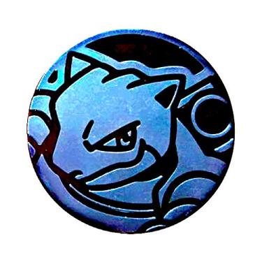Imagem de Official POKEMON Coin - Blastoise - Holo FOIL Shiny - Trading Card Game Flipping Coin