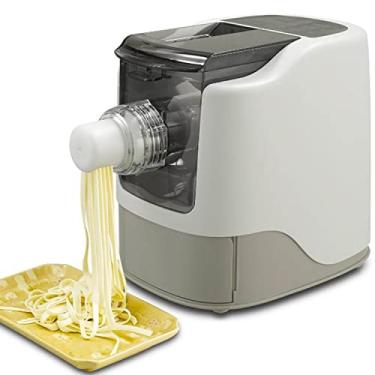 Imagem de JOPESA Máquina elétrica para fazer macarrão de espaguete doméstico pequeno para casa mini máquina de macarrão extrusora de macarrão 260 W utensílios de cozinha com 13 moldes de macarrão, economiza tempo e esforço e é amigável para iniciantes/1955
