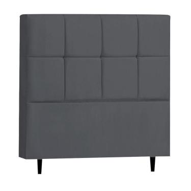 Imagem de Cabeceira Para Cama Box Solteiro 90 Cm Cinza - D`Rossi