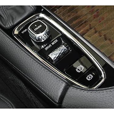 Imagem de JIERS Para Volvo XC90 S90 V90 2016-2018, console central de carro, apoio de braço, engrenagem, travão, moldura, decoração, adesivo, decalques, interiores