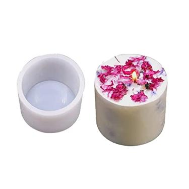 Imagem de Beertoy Molde de cilindro, projetos de artesanato faça-você-mesmo, resistente a rasgos, molde reutilizável para fabricação de sabão presente molde acessório para gesso