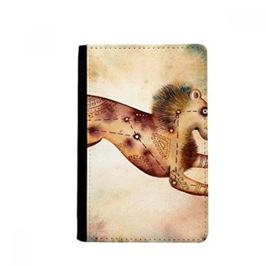 Imagem de Julho August Leão Constelação Zodíaco Porta-passaporte Notecase Burse Carteira Porta-cartões