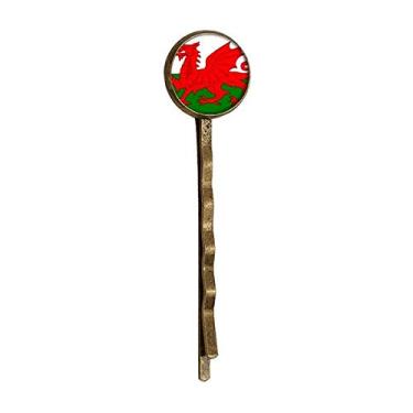 Imagem de Wales Bandeira Nacional Europa Country Retro Metal Bobby Pin Headwear