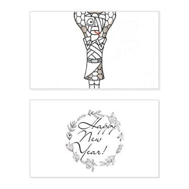 Imagem de Egypt Mummy Horus Snake Hat New Year Festival Greeting Card Bless Message Gift