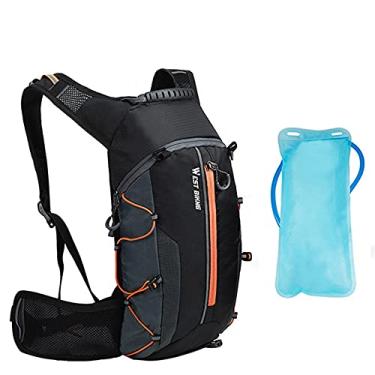 Imagem de Mochila de hidratação para bicicleta, mochila de bicicleta com bexiga de água de 2,5 l, mochila de esqui leve pequena de 10 litros para homens e mulheres, mochilas de MTB para ciclismo, caminhada, corrida, esqui