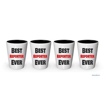 Imagem de Copo de shot Best Reporter Ever (4)